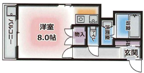 神戸市中央区元町通(JR東海道本線(近畿)元町駅)のマンション賃貸物件 間取画像