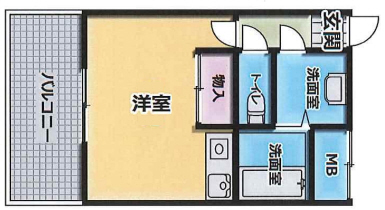 神戸市中央区元町通(JR東海道本線(近畿)元町駅)のマンション賃貸物件 間取画像