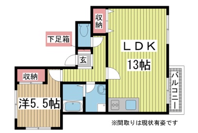 神戸市灘区楠丘町(阪急神戸線六甲駅)のマンション賃貸物件 間取画像