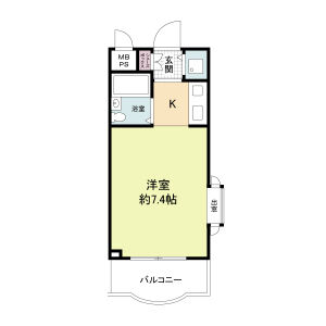 神戸市灘区徳井町(阪神本線石屋川駅)のマンション賃貸物件 間取画像