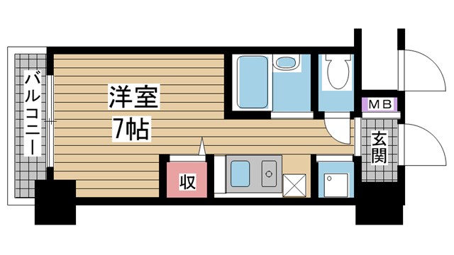 神戸市東灘区甲南町(JR東海道本線(近畿)摂津本山駅)のマンション賃貸物件 間取画像