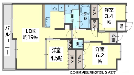 神戸市垂水区西舞子(JR山陽本線舞子駅)のマンション賃貸物件 間取画像