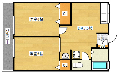 神戸市長田区片山町(神戸高速線高速長田駅)のアパート賃貸物件 間取画像