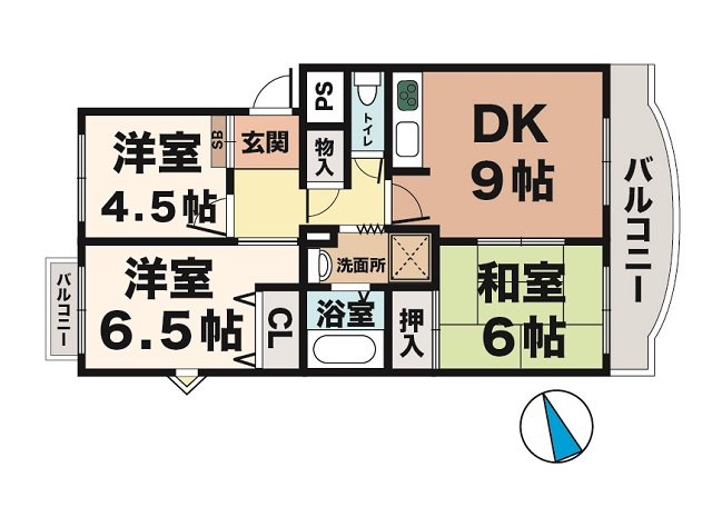 神戸市西区池上(神戸市営地下鉄線伊川谷駅)のマンション賃貸物件 間取画像