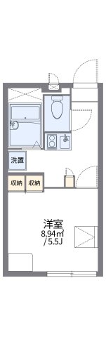 神戸市灘区浜田町(阪神本線新在家駅)のマンション賃貸物件 間取画像