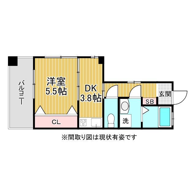 神戸市長田区名倉町(神戸電鉄有馬線長田駅)のマンション賃貸物件 間取画像