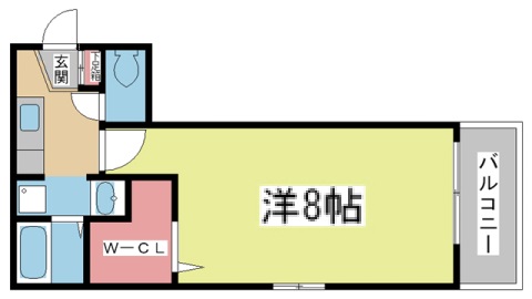 神戸市兵庫区石井町(神戸市営地下鉄線湊川公園駅)のマンション賃貸物件 間取画像