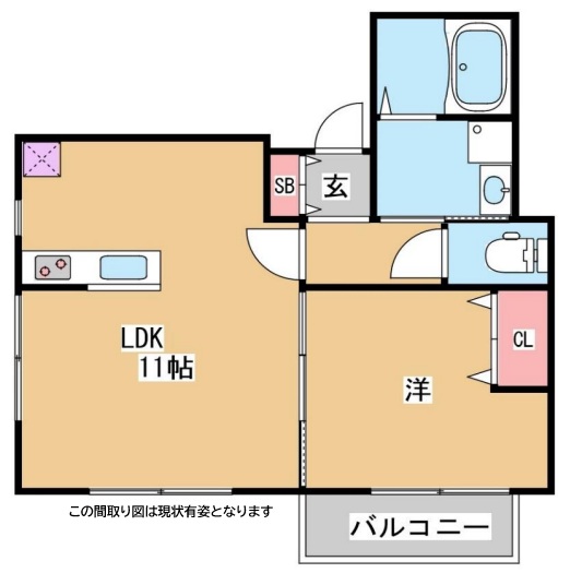 神戸市長田区房王寺町(神戸電鉄有馬線長田駅)のアパート賃貸物件 間取画像