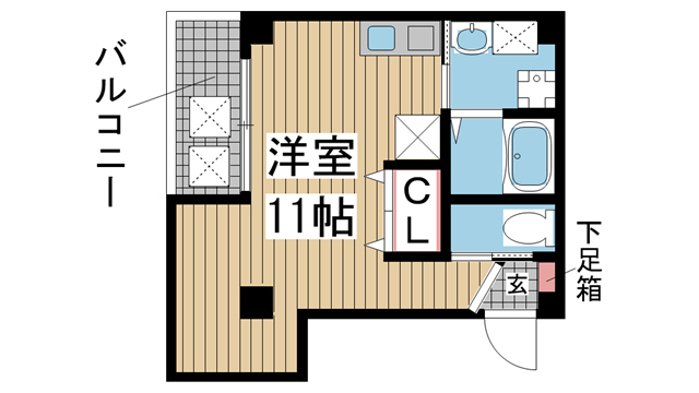 神戸市灘区城内通(JR東海道本線(近畿)灘駅)のマンション賃貸物件 間取画像