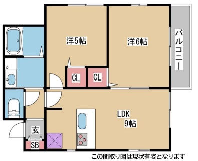 神戸市長田区房王寺町(神戸市営地下鉄線上沢駅)のアパート賃貸物件 間取画像