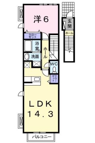 神戸市西区玉津町出合(JR山陽本線明石駅)のアパート賃貸物件 間取画像