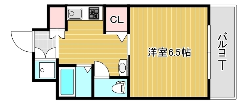 神戸市長田区松野通(JR山陽本線新長田駅)のマンション賃貸物件 間取画像