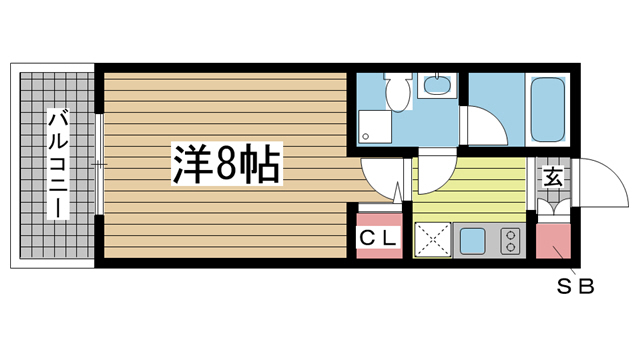 神戸市灘区友田町(JR東海道本線(近畿)六甲道駅)のマンション賃貸物件 間取画像