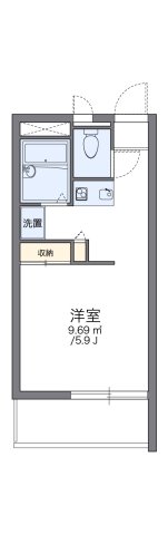 神戸市兵庫区熊野町(神戸電鉄有馬線湊川駅)のマンション賃貸物件 間取画像