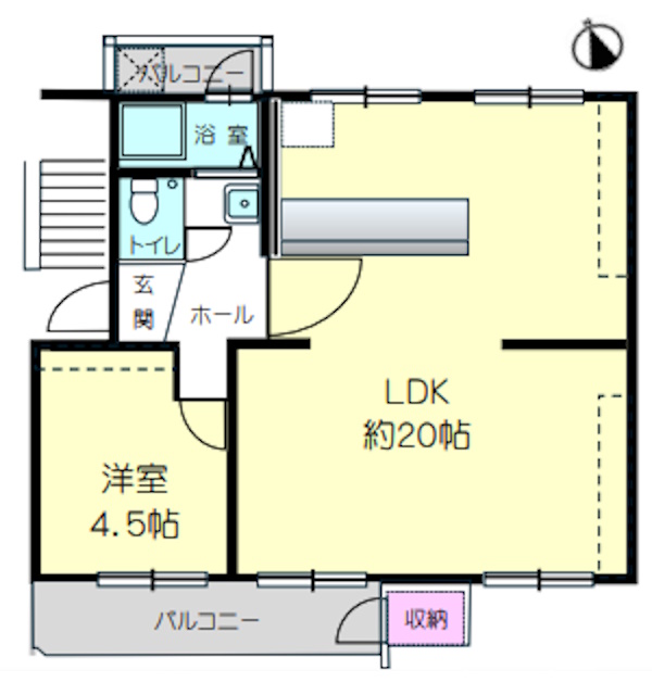 神戸市垂水区狩口台(JR山陽本線朝霧駅)のマンション賃貸物件 間取画像