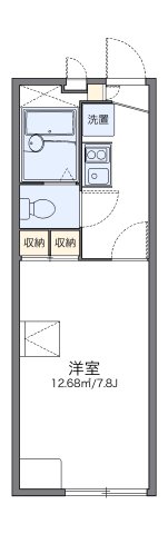 神戸市北区有野中町(神戸電鉄三田線田尾寺駅)のアパート賃貸物件 間取画像