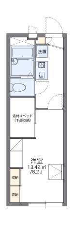 神戸市北区山田町下谷上(神戸地下鉄北神線谷上駅)のアパート賃貸物件 間取画像