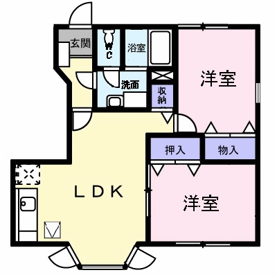 神戸市西区伊川谷町有瀬(JR山陽本線明石駅)のアパート賃貸物件 間取画像