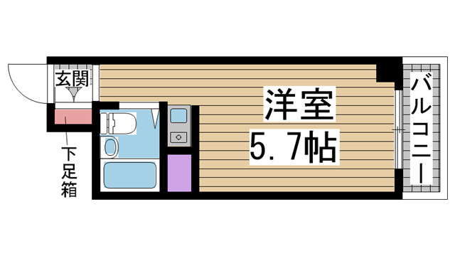 神戸市中央区北長狭通(JR東海道本線(近畿)元町駅)のマンション賃貸物件 間取画像