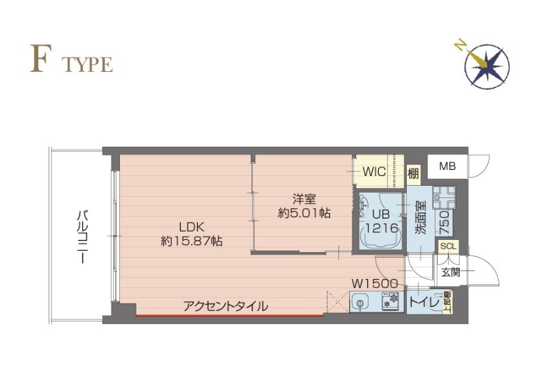 神戸市長田区五番町(神戸高速線高速長田駅)のマンション賃貸物件 間取画像