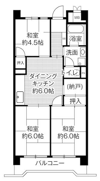 神戸市中央区港島中町(ポートアイランド線北埠頭駅)のマンション賃貸物件 間取画像