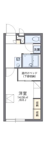神戸市北区道場町日下部(神戸電鉄三田線道場南口駅)のアパート賃貸物件 間取画像