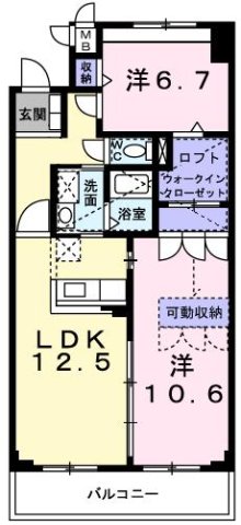 神戸市西区玉津町出合(JR山陽本線明石駅)のマンション賃貸物件 間取画像