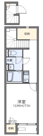 神戸市東灘区本山北町(阪急神戸線岡本駅)のアパート賃貸物件 間取画像