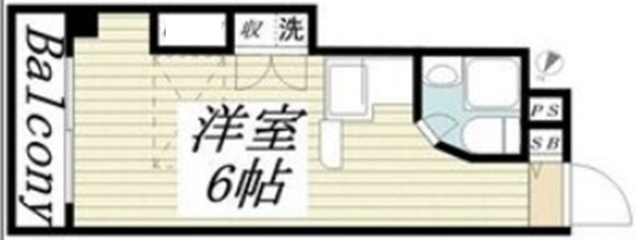 神戸市長田区大橋町(JR山陽本線新長田駅)のマンション賃貸物件 間取画像
