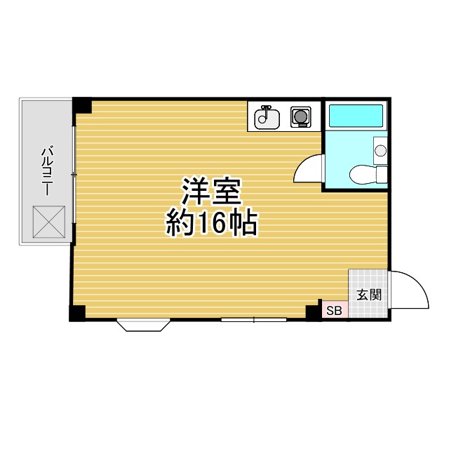 神戸市兵庫区西柳原町(JR山陽本線兵庫駅)のマンション賃貸物件 間取画像