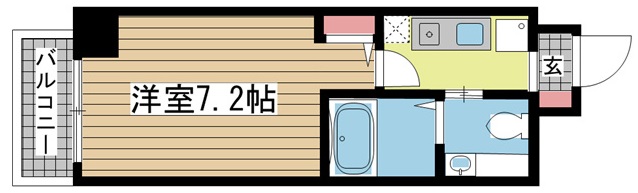 神戸市中央区旭通(JR東海道本線(近畿)三ノ宮駅)のマンション賃貸物件 間取画像