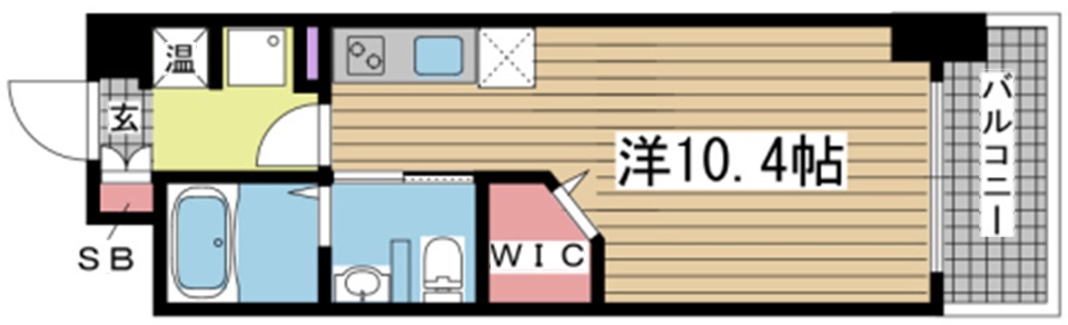 神戸市兵庫区福原町(JR東海道本線(近畿)神戸駅)のマンション賃貸物件 間取画像
