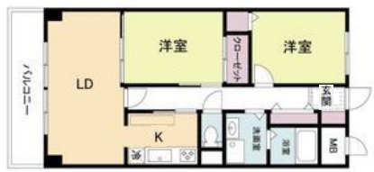 神戸市東灘区本山中町(JR東海道本線(近畿)甲南山手駅)のマンション賃貸物件 間取画像