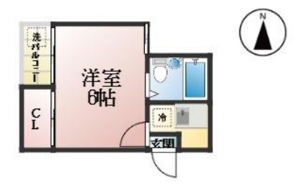 神戸市須磨区大黒町(山陽電鉄線板宿駅)のマンション賃貸物件 間取画像