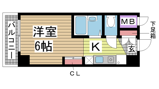 神戸市東灘区住吉宮町(JR東海道本線(近畿)住吉駅)のマンション賃貸物件 間取画像