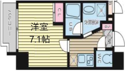 神戸市中央区生田町(神戸市営地下鉄線新神戸駅)のマンション賃貸物件 間取画像