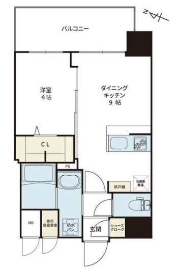 神戸市東灘区甲南町(JR東海道本線(近畿)摂津本山駅)のマンション賃貸物件 間取画像
