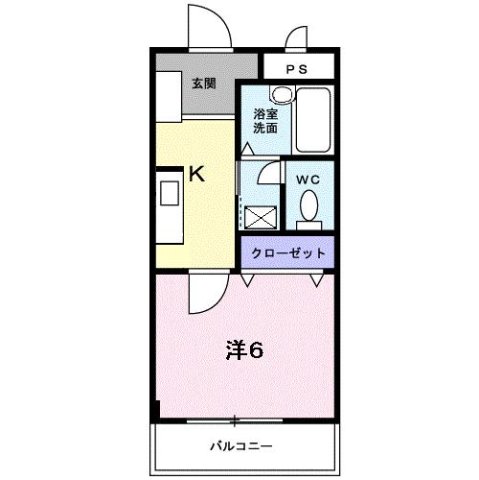 神戸市灘区大石南町(阪神本線大石駅)のアパート賃貸物件 間取画像