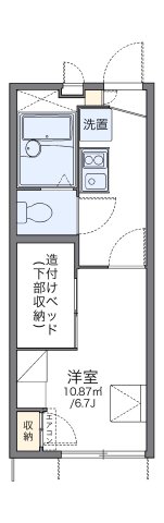 神戸市中央区野崎通(JR東海道本線(近畿)灘駅)のアパート賃貸物件 間取画像