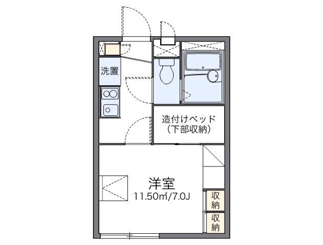 神戸市灘区新在家南町(阪神本線大石駅)のアパート賃貸物件 間取画像