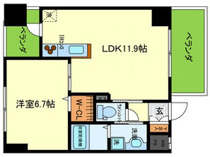 神戸市灘区灘北通(JR東海道本線(近畿)灘駅)のマンション賃貸物件 間取画像