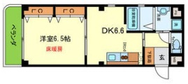 神戸市灘区烏帽子町(JR東海道本線(近畿)六甲道駅)のマンション賃貸物件 間取画像
