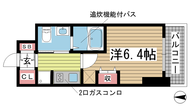 神戸市兵庫区湊町(JR東海道本線(近畿)神戸駅)のマンション賃貸物件 間取画像