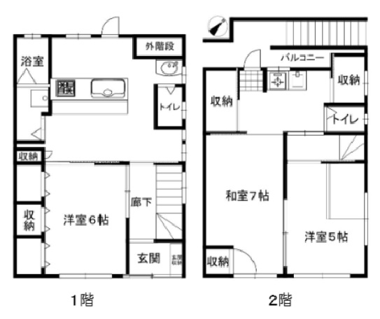 神戸市兵庫区菊水町(神戸市営地下鉄線湊川公園駅)のアパート賃貸物件 間取画像
