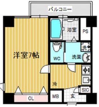 神戸市兵庫区中道通(JR東海道本線(近畿)神戸駅)のマンション賃貸物件 間取画像