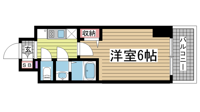 神戸市中央区海岸通(JR東海道本線(近畿)元町駅)のマンション賃貸物件 間取画像