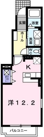 神戸市垂水区東垂水(山陽電鉄線滝の茶屋駅)のアパート賃貸物件 間取画像