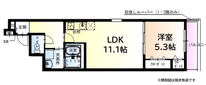 神戸市東灘区御影本町(阪神本線御影駅)のアパート賃貸物件 間取画像