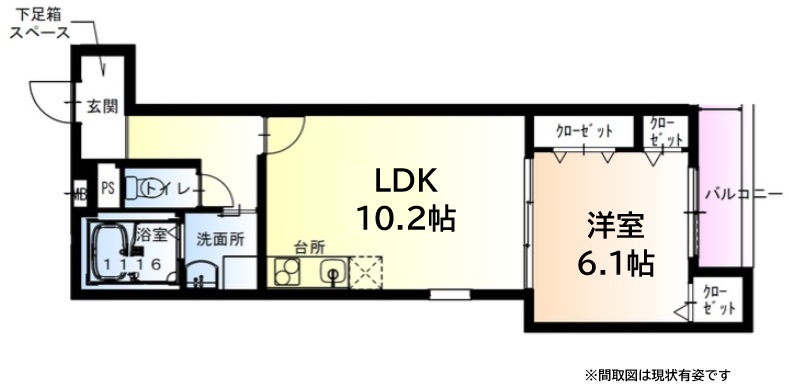 神戸市東灘区御影本町(阪神本線御影駅)のアパート賃貸物件 間取画像