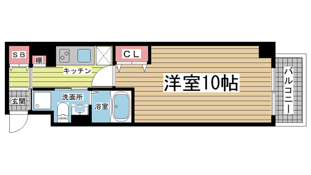 神戸市中央区加納町(JR東海道本線(近畿)三ノ宮駅)のマンション賃貸物件 間取画像